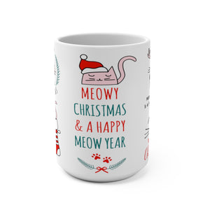 "MEOWY CHRISTMAS" Mug 15oz